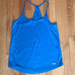 Blue Under Armour workout tank